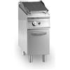 Ristosubito Griglia a gas pietra lavica 1 zona di cottura MDLR Vano con porta Modello CL9040GRLP