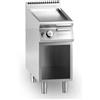 Ristosubito Fry top a gas piastra liscia cromata MDLR Vano aperto Modello CL9040FTGSCR