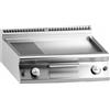 Ristosubito Fry top a gas piastra 2/3 liscia 1/3 rigata cromata MDLR Modello CL9080FTRGSCRT