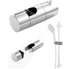 Vcumter Supporto soffione doccia, supporto soffione doccia per asta scorrevole regolabile 19-25 mm, supporto doccetta scorrevole, supporto doccia girevole a 45° per asta doccia