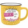 GRUSS & CO Gruss und Co 45777 Kaffeetasse Leben, New Bone China Porzellan, 35 cl