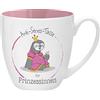 GRUSS & CO Sheepworld AG Gruss & Co 45519 - Tazza anti-stress per principesse, 45 cl, idea regalo, in porcellana New Bone Cina, 9,5 cm, colore: rosa