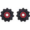 BBB Cycling - Deragliatore Rollerboys Pulegge in Ceramica - Cuscinetti in Ceramica a Basso attrito - Modello dei Denti con Cambio rapido - Accessori per Bici - Nero