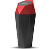 CGEAMDY Mini Cestino per Auto Portabicchieri, Plastica Bidone Della Spazzatura con Coperchio, Piccolo Contenitore di Rifiuti del Veicolo a Prova di Perdite, Pattumiera per Ufficio Casa (Rosso)