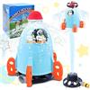 MEISHANG Outdoor Sprinkler Toy,Water Rocket,Spruzzatore Giocattolo,Giocattoli Splash Play,Sprinkler Giocattoli,Giocattolo Rocket Sprinkler per Bambini,giocattoli Estivi per Cortile, Prato