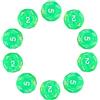 Deolven D12 Dadi, 10 Pezzi Verde Trasparente Poliedrici Dadi, 12 Facce Chiaro Dadi per DND MTG Rpg Dungeons And Dragons