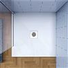 GENERIC Piatto Doccia Quadrato 90x90x3 cm in Pietra Minerale e Resina Mista, Bianco, Effetto Ardesia Ruvido, C3 Antiscivolo, Incl. Sifone e Tubo Flessibile