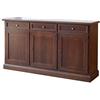 Vicentini arreda CREDENZA MADIA IN LEGNO NOCE ARTE POVERA, MIELE, BIANCO, ANTICATO (noce arte povera)