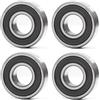 FUSHIBEARING 6204-2RS Cuscinetti a sfere scanalati, 20 x 47 x 14 mm, con doppia guarnizione in gomma ABEC-5 pre-lubrificata, macchine da giardinaggio, giocattoli elettrici e utensili