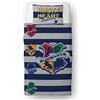 Harry Potter Character World Set copripiumino singolo con motivo ufficiale Hogwarts Brave, double-face, double-face, con federa coordinata, in policotone, 135 x 200 cm