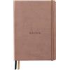 RHODIA 194444C - Taccuino rigido Goalbook Creation Palissandro- A5 - 14,8X21cm - Puntinato DOT - 160 pag. Carta Clairefontaine Maya NERA liscia 120 g/m² - COPERTINA Simil Cuoio