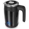 Arendo - Bollitore elettrico da mezzo litro modello Single - Mini bollitore - Capacità 0,5l - 5 livelli di temperatura regolabili - Doppia parete - Maneggevole e compatto - Nero