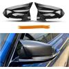 beisideup Coperture specchietti esterni per auto, coperture specchietti retrovisori di ricambio, ricambio per F20 F22 F23 F30 F31 F32 F33 F36 F87 M2 X1 E84 (fibra di carbonio)