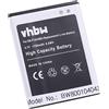 vhbw Li-Ion Batteria 1750mAh (3.7V) compatibile con Smartphone, Telefono Samsung Galaxy GT-i9105P, EK-GC110, EK-GC120 sostituisce EB-F1A2GBU, EB-F1A2.