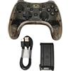 ciciglow Controller di Gioco Wireless, Gamepad Bluetooth con Retroilluminazione RGB USB Integrato Due Motori di Vibrazione per PC Computer TV per Switch per PS3