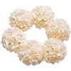 DuHouse Fiori artificiali di ortensia in seta più grandi con stelo, fiori finti di ortensia per matrimoni, casa, giardino, centrotavola, confezione da 6(Champagne)