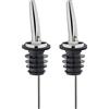 Westmark 2 Beccucci per Bottiglie di Liquori, Olio e Aceto, Metallo/Acciaio Inossidabile, Tappi in Plastica, Inox Gastro, Argento, 47322280