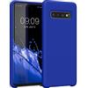 kwmobile Custodia Compatibile con Samsung Galaxy S10 Cover - Back Case per Smartphone in Silicone TPU - Protezione Gommata - blu baltico