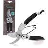 Altera la Vita - Cesoie professionali per fioristi, cesoie da giardino, forbici per rose, cesoie da giardino, piccole ed ergonomiche, per destrimani e mancini, lame in acciaio SK5, 18 cm, rosa (nero)