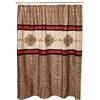 Madison Park Donovan Design-Tenda Tessuto Rosso, Tende da Doccia Tradizionali in Jacquard, per Bagno, 183 x 183 cm, Colore Rosa Cipria, Poliestere, 72x72