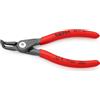 KNIPEX Pinza di precisione per anelli di sicurezza per anelli, 48 21 J01 SB | di sicurezza interni a fori in confezione Self-service bonderizzata