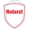 TacFirst Notarzt, Cartello per Auto. Unisex-Adulto, Rosso, Misura Standard