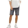 TOM TAILOR Bermuda Jeans Shorts, Uomo, Grigio (Used Light Stone Grey Denim 10218), 28