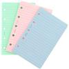 Filofax - Ricambio fogli mini per quaderno ad anelli, a righe, colori alla moda, bianco