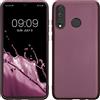 kwmobile Custodia Compatibile con Huawei P30 Lite Cover - Back Case Morbida - Protezione in Silicone TPU Effetto Metallizzato lavanda metallizzato
