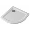 GEBERIT Piatto doccia 80x80 cm semicircolare in gres porcellanato bianco 60 Geberit