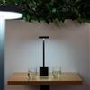 DEGHI Lampada da tavolo portatile a LED 11x38h cm in alluminio nero - Spritz