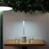 DEGHI Lampada da tavolo portatile a LED 11x38h cm in alluminio bianco - Spritz