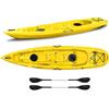 Big Mama Kayak Canoa biposto Mojito Big mama kayak - 380 cm - 2 posti adulto + 1 posto bambino + 2 gavoni + 2 ruote integrate + 2 pagaie omaggio - GIALLO