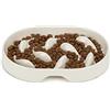 PETTOM Ciotola Anti Ingozzamento per Gatti Cani di Piccola Taglia, Ciotole Antiscivolo per Cibo Lento Alimentazione Lenta per Gatto Mangiare Lenta Mangiare Lentamente Ciotola per Gatti 19x14 cm