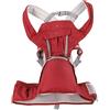 SUNGOOYUE Marsupio 3 in 1 con Sedile Anca, Sgabello Ergonomico Multifunzionale per Neonati per Neonati (Rosso)