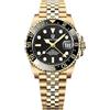 PAGRNE DESIGN Pagani Design Uomo Meccanico GMT Acciaio Inossidabile Impermeabile Orologio Da Polso Zaffiro Vetro Acciaio Inox Ceramica Orologi Orologio per Uomo（Cinque Perle Tutte Oro Nero）