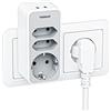 TESSAN Presa Multipla 3 Spina Europea Tipo F e 2 USB