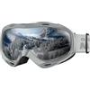 OutdoorMaster Maschera da Sci OTG Premium Unisex, Antiappannamento Maschera Snowboard, Protezione UV al 100% Occhiali da Sci, Maschere Sci per Uomo, Donna, Ragazzi e Ragazze (VLT 11.3%)