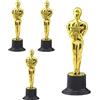 SVOCK Coppa per Trofei, 4PCS Coppe e Trofei Calcio, Coppa Trofeo Bambini, Plastica Trofeo Placcata per i Premi Sportivi del Calcio e i Gala di Premiazione, per Aumentare la Coesione della Squadra