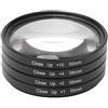 Qiilu Filtro Macro Vetro Ottico Macro Close Up +1 +2 +4 +10 Kit Filtro Obiettivo Kit Filtro Obiettivo 58mm per Fotocamere Canon Nikon Sony