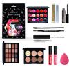FantasyDay Set di Trucchi, FantasyDay Kit di Bellezza Cosmetici Kit per Occhi, Viso e Labbra - Natale Regalo Xmas Makeup Gift Set con Correttore, Rossetti, Lucidalabbra, Palette Ombretti, Mascara, Trousse, Fard