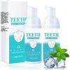Lanakila Schiuma Mousse Sbiancante per Denti, Dentifricio Sbiancante per Denti, Dentifricio per la Pulizia Profonda, Adatto ai Viaggi, Facile da Usare, Colluttorio Sostitutivo del Dentifricio (2 PCS)