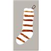 Declea Tavoletta Christmas Stripes Sock. Forme in Legno da Appendere o da appoggio. Complemento d'arredo per Decorazione Natale Casa Feste Eventi. Design