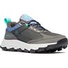 Columbia HATANA MAX OUTDRY WATERPROOF Scarpe Da Trekking Basse impermeabili Donna, Grigio (Dark Grey x Electric Turquoise), 37.5 EU