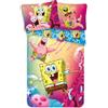 Jerry Fabrics Spongebob SBOB19BS049 - Biancheria da letto per bambini di Sponge Bob SquarePants, 140 x 200 cm + 70 x 90 cm