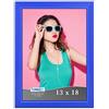 Icona Bay Cornice Portafoto 13x18 Blu, Cornice per Foto in Legno Massello Colorato in Stile Scandinavo, Collezione Pizzazz