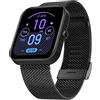 Hiseus Cinturino Ricambio Compatibile con Amazfit Bip/Bip Lite/Bip S/Bip S Lite/Bip U/Bip U PRO, Cinturino Ricambio Metallo Acciaio Inossidabile per Bip 3/Bip 3 PRO (Nero)