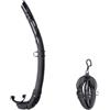 SEAC Turtle Snorkel Pieghevole per Pesca Subacquea in Apnea in Silicone Ipoallergenico, Guscio Porta Snorkel con Moschettone Unisex Adulto Nero Standard