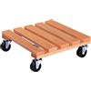 Wagner Carrello per Piante Toscana 29 x 29 x 8,5 cm I Carrello per Fiori per Interni ed Esterni, Terracotta I in Legno di conifere massello FSC® con Ruote I Portata 150 kg I Fatto in UE - 20015301