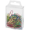 Wedo 901244299 - Graffette da ufficio in metallo con rivestimento in plastica, 27 mm, 100 pz, colori assortiti